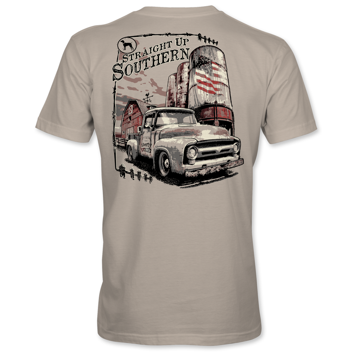 Mid Fifty - '50s Pickup Truck on the Farm Tee