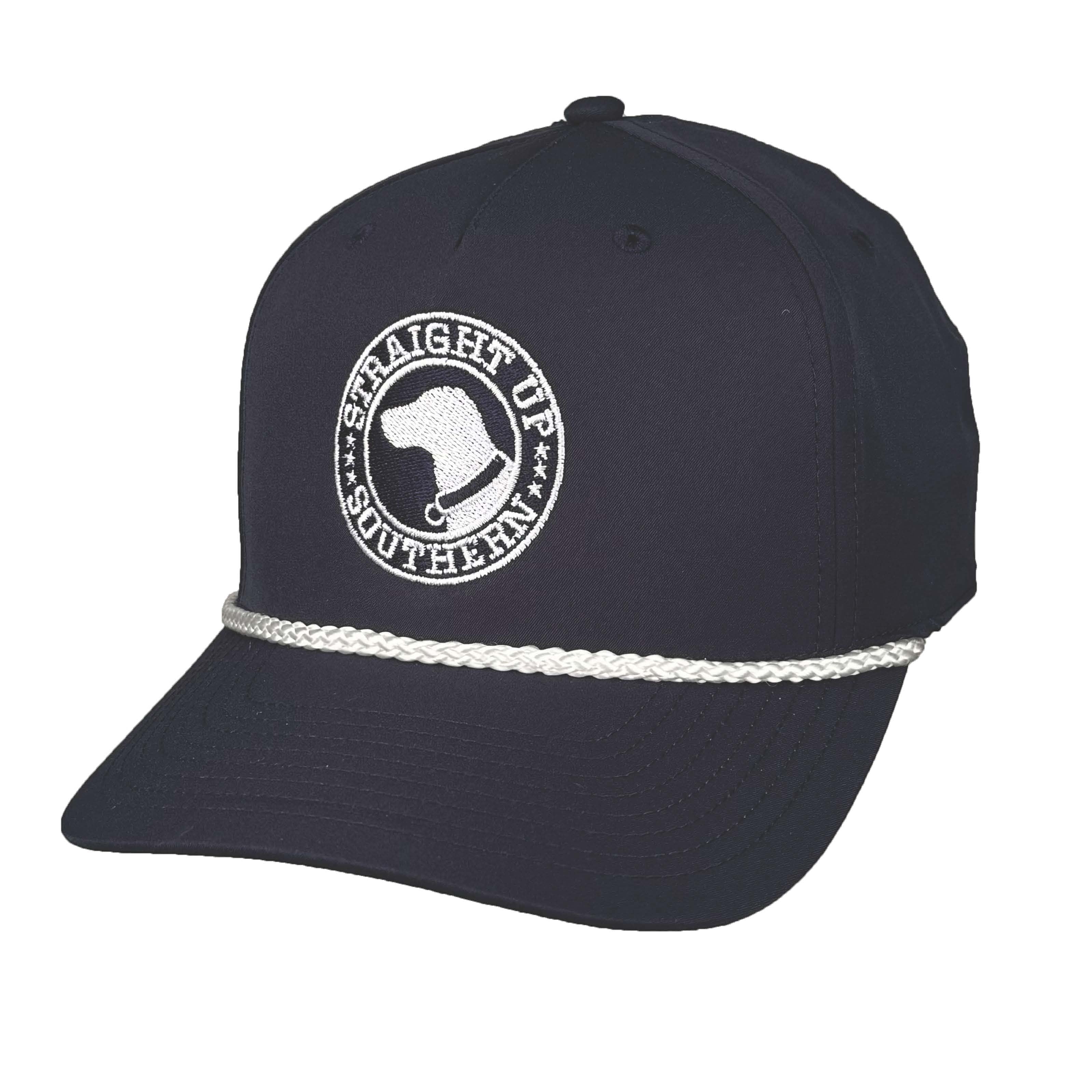 Circle Logo - Rope Cap - Navy – Straight Up Southern