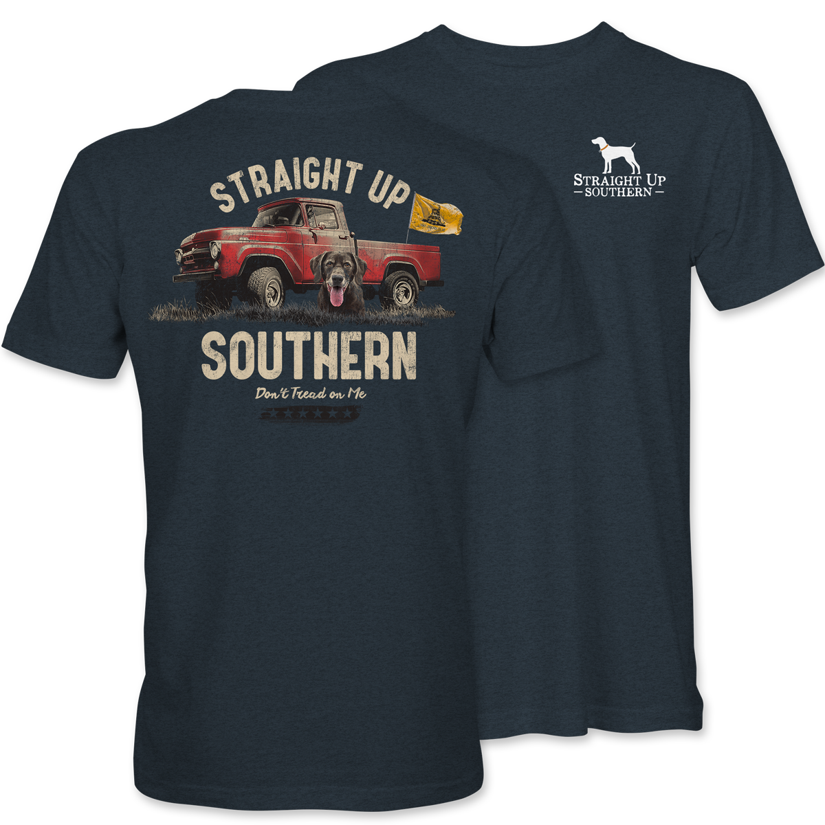 Don't Tread on Me Truck - Heather Navy